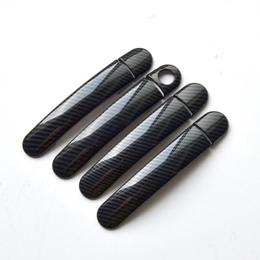 適用: セアト アルテア 2006-2019 クローム カーボンファイバー ドア ハンドル カバー ステッカー AL-RR-0016 Exterior parts for cars