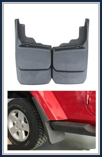 適用: ジープ/JEEP ラングラー 2007-2014 2015 2016 2017 2018 マッド フラップ スプラッシュ ガード マッドガード 4ピース ドロップ AL-RR-0385 Exterior parts for cars