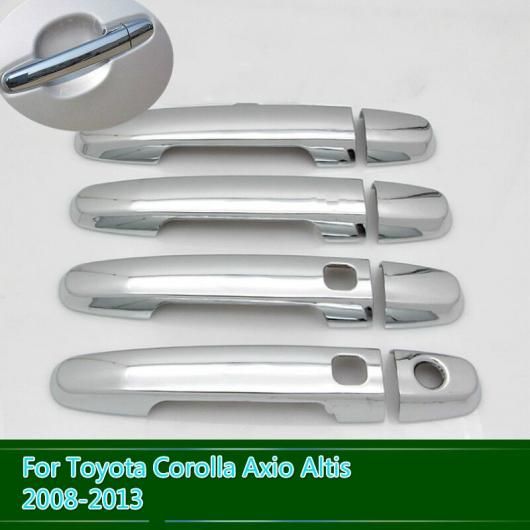 適用: トヨタ カローラ アクシオ アルティス 2008-2013 クローム ドア ハンドル カバー トリム オーバーレイ AL-RR-0883 Exterior parts for cars