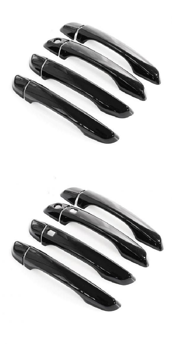 適用: トヨタ プロエース 2017 2018 2019 2020 2021 2022 光沢ブラック ドア ハンドル カバー トリム ステッカー スタイリング ブラック センサーなし・ブラック 2センサー AL-RR-1021 Car parts