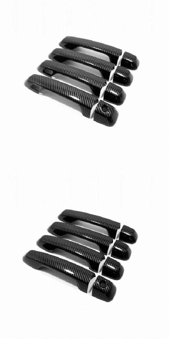 適用: トヨタ ランドクルーザー プラド 150 J150 LC150 LC200 2010-2019 カーボンファイバー ドア ハンドル カバー トリム アクセサリー 2センサー・センサーなし AL-RR-1063 Exterior parts for cars