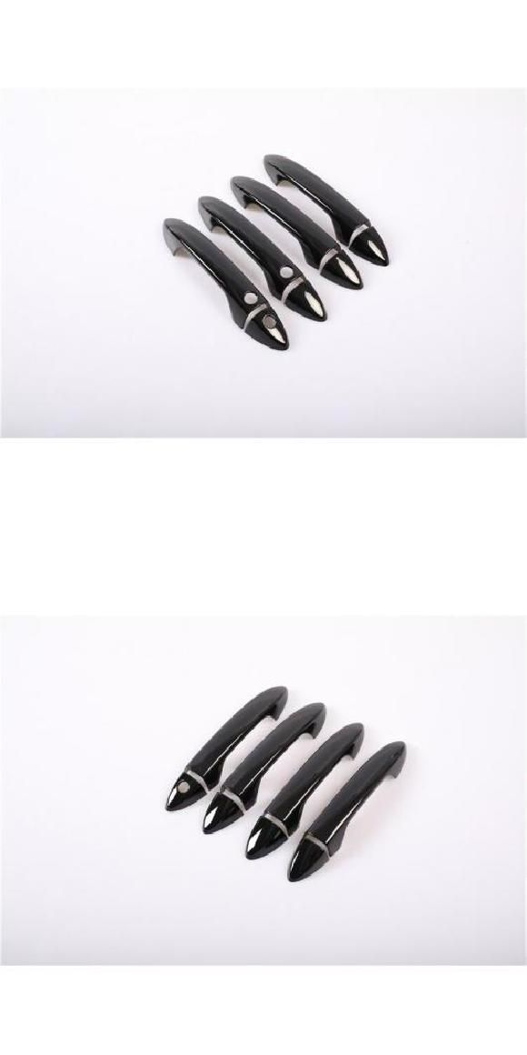 適用: ホンダ アコード 9th 2013 2014 2015 2016 2017 光沢ブラック クローム サイド ドア ハンドル カバー ステッカー スタイリング ブラック 2ボタン・ブラック ボタンなし AL-RR-1348 Car parts