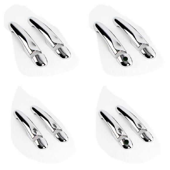 適用: ルノー/RENAULT ZOE Z.E 2012 2013 2014 2015 2016 2017 クローム ハンドル カバー トリム スタイリング アクセサリー 2ドア キーなし ボタンなし～2ドア 1キー 2ボタン AL-RR-1498 Exterior parts for cars