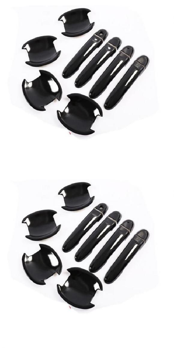 適用: 日産 ヴァーサ ティーダ 2012-2018 ブラック クローム ドア ハンドル カバー トリム ステッカー アクセサリー モデル 10・モデル 9 AL-RR-1696 Exterior parts for cars