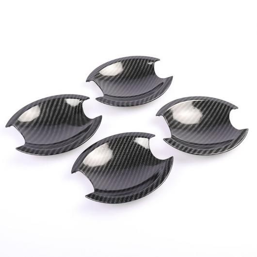 適用: 日産 ナバラ フロンティア D40 2005-2013 カーボンファイバー クローム ドア ハンドル カバー ステッカー スタイリング アクセサリー カーボン ボウル AL-RR-1762 Exterior parts for cars