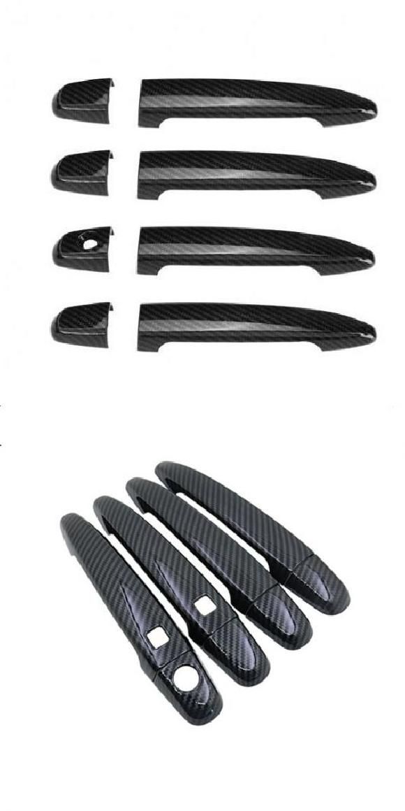 カーボンファイバー クローム ハンドル カバー トリム セット 適用: レクサス GS S190 2006～2011 スタイリング アクセサリー ブラック ボタンなし・ブラック 2ボタン AL-RR-1948 Exterior parts for cars｜オートパーツエージェンシー