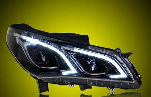 ヘッドライト 適用: ヒュンダイ/現代/HYUNDAI ソナタ 9 2015 LED ヘッドランプ デイタイムランニングライト DRL バイキセノン HID 4300K～8000K 35W・55W AL-HH-0075 Car parts