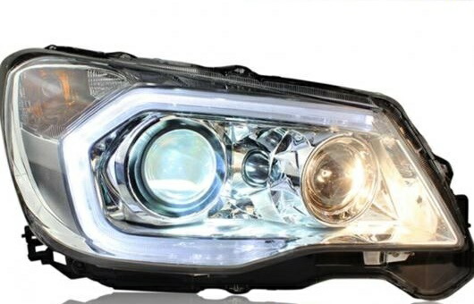 ヘッドライト 適用: スバル フォレスター 2013-16 LED ヘッドランプ デイタイムランニングライト DRL バイキセノン HID 4300K～8000K 35W・55W AL-HH-0085 Car parts