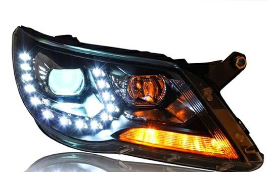 ヘッドライト 適用: VW フォルクスワーゲン/VOLKSWAGEN ティグアン 2010-2012 LED ヘッドランプ デイタイムランニングライト DRL 4300K～8000K 35W・55W AL-HH-0161 Car parts｜オートパーツエージェンシー 122,015円