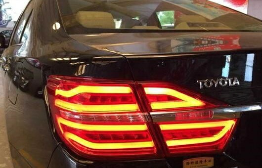 テール ライト 適用: トヨタ カムリ LED テールライト 2015 ランプ リア DRL + ブレーキ パーク シグナル レッド AL-HH-0202 Car parts