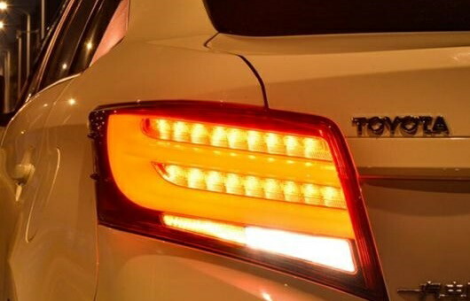 テール ランプ 適用: トヨタ ヴィオス ライト 2014-2015 LED リア DRL + ブレーキ パーク シグナル ストップ レッド AL-HH-0283 Car parts