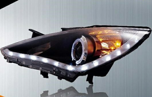 適用: ヒュンダイ/現代/HYUNDAI ソナタ 8 ヘッドライト 2011-2015 LED ヘッドランプ DRL プロジェクター H7 HID バイキセノン レンズ 4300K～8000K 35W・55W AL-HH-0304 Car parts｜オートパーツエージェンシー