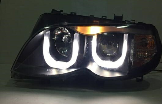 適用: BMW/ビーエムダブリュー E46 318 320 325 330 ヘッドライト 2002-2006 LED DRL BI キセノン レンズ ハイ ロー ビーム パーキング 4300K~8000K 35W・55W AL-HH-0320 Car parts|オートパーツエージェンシー