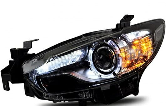 適用: マツダ アテンザ ヘッドライト 2014-2015 LED DRL BI キセノン レンズ ハイ ロー ビーム HID パーキング フォグランプ 4300K～8000K 35W・55W AL-HH-0324 Car parts