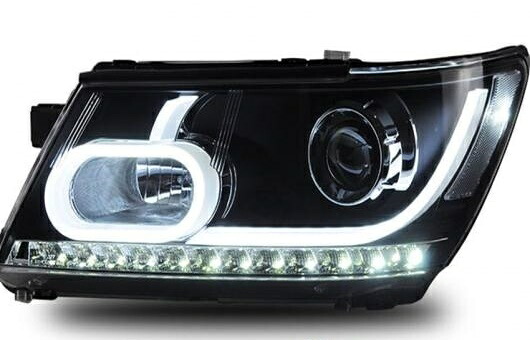 適用: ダッジ/DODGE ジャーニー ヘッドライト 2009-2015 LED DRL レンズ ダブル ビーム H7 HID キセノン BI 4300K～8000K 35W・55W AL-HH-0328 Car parts