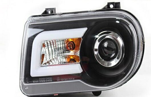 適用: クライスラー/CHRYSLER 300C ヘッドライト 2005-13 LED DRL レンズ ダブル ビーム H7 HID キセノン BI 4300K～8000K 35W・55W AL-HH-0356 Car parts