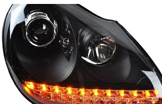適用: ポルシェ/PORSCHE カイエン ヘッドライト 2004-2006 LED DRL レンズ ダブル ビーム H7 HID キセノン BI 4300K～8000K 35W・55W AL-HH-0361 Car parts