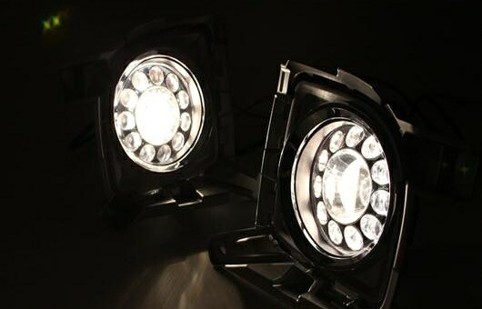 適用: トヨタ ランドクルーザー FJ200 2012-2014 LED DRL 高光度 ガイド フォグ ランプ デイタイムランニングライト AL-HH-0488 Car parts