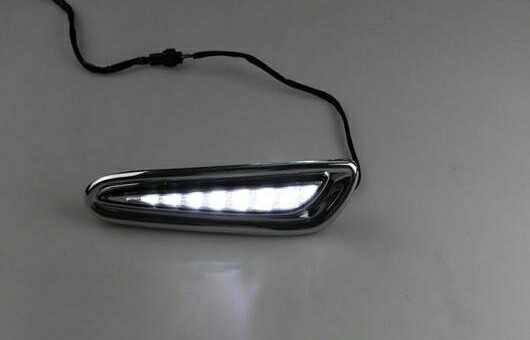 適用: マツダ 3 2011-2013 LED DRL 高光度 ガイド フォグ ランプ デイタイムランニングライト F スタイル AL-HH-0503 Car parts