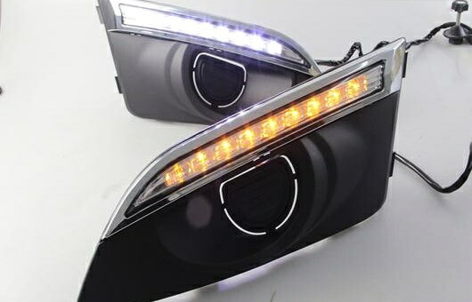 適用: シボレー/CHEVROLET アベオ 2011-2013 LED DRL 高光度 ガイド フォグ ランプ デイタイムランニングライト AL-HH-0638 Car parts｜オートパーツエージェンシー