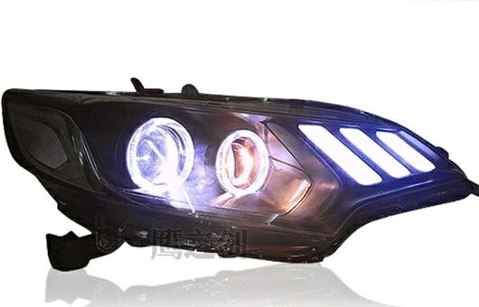 適用: ホンダ フィット LED ヘッドライト ヘッドランプ エンジェル アイ DRL フロント ライト バイキセノン レンズ キセノン HID キット 4300K～8000K 35W・55W AL-HH-0789 Car parts｜オートパーツエージェンシー