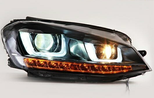 LED ヘッドランプ 適用: VW フォルクスワーゲン/VOLKSWAGEN ゴルフ7 ヘッドライト 2014-2015 ゴルフ MK7 DRL H7 HID Q5 バイキセノン 4300K～8000K 35W・55W AL-HH-1130 Car parts｜オートパーツエージェンシー