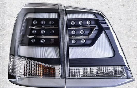 適用: トヨタ ランドクルーザー 7 テールライト 2008-2015 LED テール ランプ リア DRL + ブレーキ パーク シグナル ライト レッド AL-HH-1239 Car parts