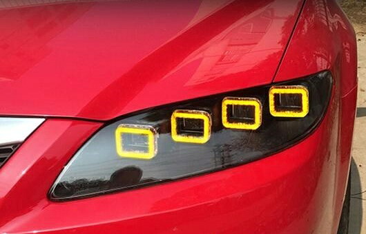 適用: マツダ 6 フル LED ヘッドライト 2003-2015 MAZDA6 DRL ハイ ロー ビーム ダイナミック ターンシグナル キセノン 4300K～キセノン 8000K 35W・55W AL-HH-1249 Car parts