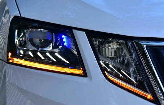 ヘッドランプ 適用: フォルクスワーゲン/VOLKSWAGEN シュコダ 2018 オクタヴィア ヘッドライト LED DRL バイキセノン レンズ 4300K～8000K 35W・55W AL-HH-1291 Car parts