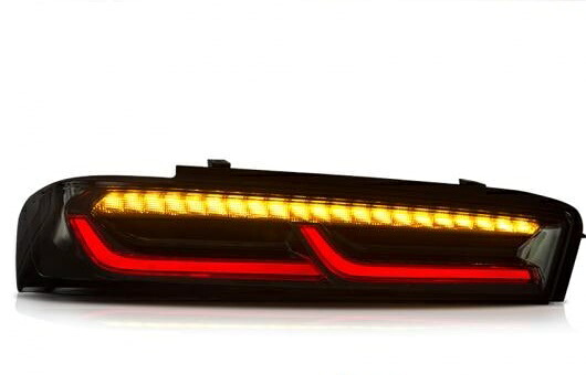 適用: シボレー/CHEVROLET カマロ 2015-2018 LED テールライト リア ランプ DRL + ブレーキ パーク ダイナミック ターンシグナル ブラック・レッド AL-HH-1295 Car parts｜オートパーツエージェンシー
