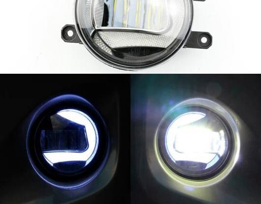2in1 ファンクション セーフティー ドライビング オート バルブ LED デイタイムランニングライト プロジェクター フォグランプ 適用: トヨタ RAV4 2016 2017 2018 2019 AL-HH-1433 Car parts