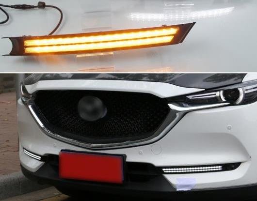 適用: マツダ CX-5 CX5 2017 2018 2019 ダイナミック ターンシグナル リレー 防水 DRL 12V LED デイタイムランニングライト フォグランプ 装飾 AL-HH-1492 Car parts