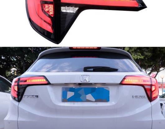 LED テールライト テールライト 適用: ホンダ HR-V HRV 2014-2018 2019 リア フォグランプ + ブレーキ ライト + リバース + ダイナミック レッド カバー・ブラック カバー AL-HH-1656 Car parts 106,409円