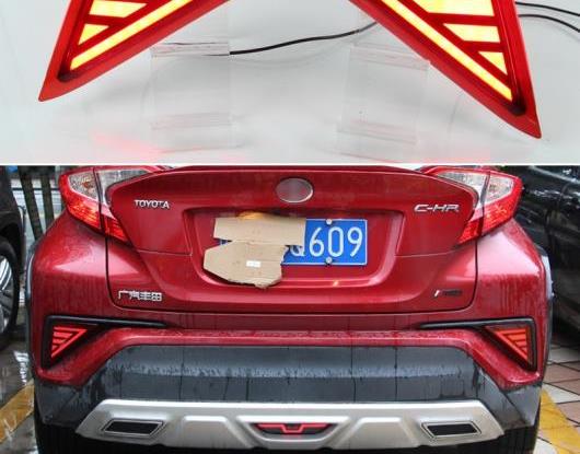 適用: トヨタ C-HR CHR 2016 2017 2018 2019 マルチファンクション LED リア フォグランプ バンパー ライト オート バルブ ブレーキ ライト リフレクター AL-HH-1663 Car parts 18,653円