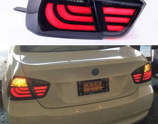 LED テールライト テールライト 適用: BMW E90 318I 320I 325I 2005-2012 リア フォグランプ + ブレーキ ライト + リバース + ターンシグナル ブラック・レッド AL-HH-1724 Car parts｜オートパーツエージェンシー
