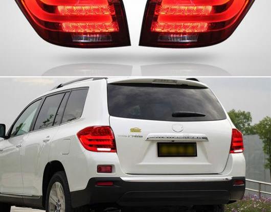 LED テールライト テールライト 適用: トヨタ ハイランダー 2008 2009 2010-2012 リア ランニング ライト + ブレーキ ランプ + リバース + ターンシグナル AL-HH-1766 Car parts