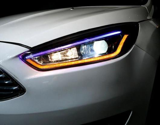 LED ヘッドライト 適用: フォード/FORD フォーカス 3 MK3 2015-2018 LED DRL ブルー 幅 ライト ダイナミック ターンシグナル ヘッド ランプ アセンブリ AL-HH-1799 Car parts 175,740円