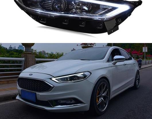 LED ヘッドライト 適用: フォード/FORD モンデオ フュージョン 2017 2018 2019 LED DRL スタート ブルー ダイナミック ターンシグナル ヘッド ランプ アセンブリ AL-HH-1802 Car parts｜オートパーツエージェンシー