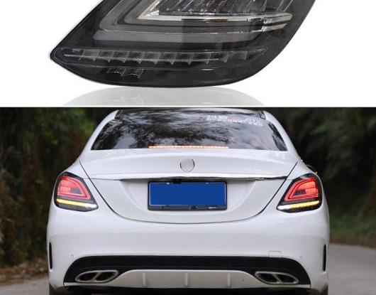 LED テールライト テールライト 適用: メルセデス ベンツ W205 C180 C200 C300 リア フォグランプ + ブレーキ + リバース + ダイナミック ターンシグナル AL-HH-1835 Car parts