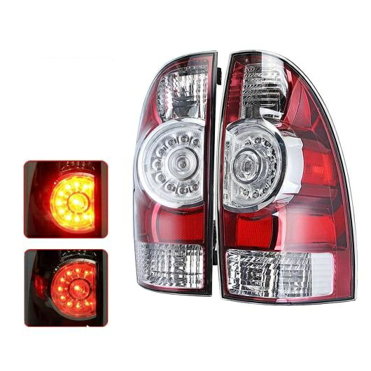 リア LED テールライト ブレーキ ランプ 左/右 適用: トヨタ タコマ ピックアップ 2005 2006 2007 2008 2009 2010-2015 8156004160 8155004150 左 LED バルブ・右 LED バルブ AL-HH-1917 Car parts