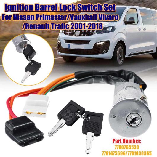 イグニッション バレル ロック スイッチ 2 キー 適用: 日産 プリマスター オペル/OPEL ヴィヴァーロ ルノー/RENAULT トラフィック ボクスホール/VAUXHALL/ヴィヴァーロ 7700765533 256419 AL-HH-1983 Interior parts for cars
