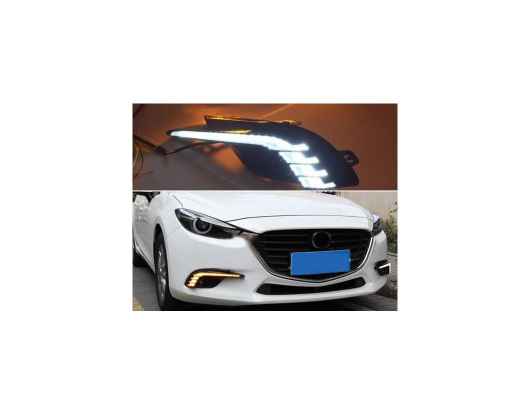 適用: マツダ 3 2017 2018 イエロー チューニング シグナル リレー 防水 DRL 12V LED デイタイムランニングライト フォグランプ ホール AL-HH-1484 Car parts｜オートパーツエージェンシー
