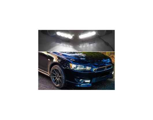 2ピース 適用: 三菱 ランサー 2010 2011 2012 イエロー ターンシグナル リレー 防水 12V DRL ランプ LED デイタイムランニングライト AL-HH-1645 Car parts