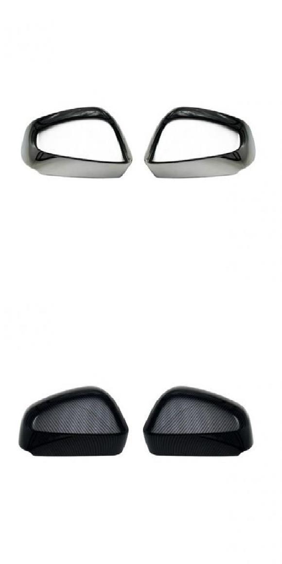 適用: 2025 トヨタ フォーランナー バックミラー サイド ウイング ミラー カバー キャップ クロム アクセサリー シルバー・カーボン SR-AA-0115 Exterior parts for cars