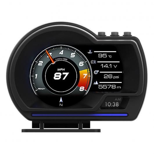 デジタル ヘッド アップ ディスプレイ OBD2 + GPS スピード ワーニング ヘッド アップ ディスプレイ スマート ゲージ HUD スピードメーター ターボ RPM アラーム 適用: トラック タイプA SR-BB-8686 Car parts|オートパーツエージェンシー