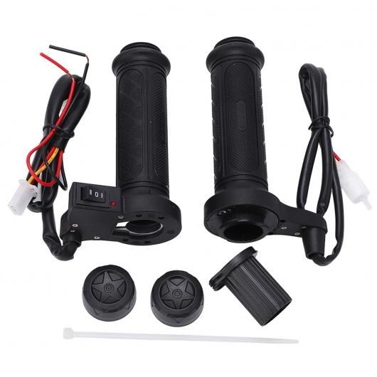 1 ペア 22MM 7/8 オートバイ 電動 ヒーテッド ウォーム ハンド グリップ ハンドルバー オートバイ ハンド グリップ オートバイ ハンドルバー ブラック SR-BB-8921 Motorcycle parts