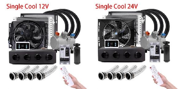 ユニバーサル 4 ホール オート 電動 エアコン コンプレッサー 12V 24V 適用: バン ストリート ロッド クラシック エアコン シングル クール 12V・シングル クール 24V SR-CC-1110 Car parts