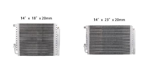 ユニバーサル ラジエーター アルミニウム コンデンサー 平行 フロー テイク ドライヤー 14 インチ X 18 インチ X 20MM・14 インチ X 23 インチ X 20MM SR-CC-1122 Car parts|オートパーツエージェンシー