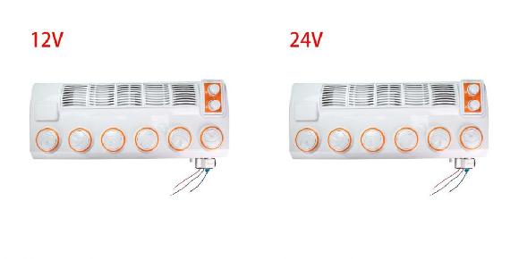 ユニバーサル ウォール-マウント 冷凍 エア コンディション エバポレーター アセンブリ ユニット 冷却 12V 24V 適用: トラック 掘削機 バス バン 12V・24V SR-CC-1187 Car parts
