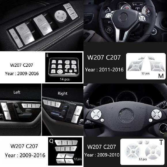 リア アームレスト エキゾースト 通気口 アウトレット 装飾 カバー トリム 適用: メルセデス ベンツ E クラス E350 E500 E550 クーペ W207 C207 A207 タイプE～タイプT SR-CC-4387 Interior parts for cars